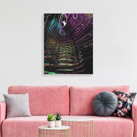 Toile Vibrant Rings (Insitu(Salon))