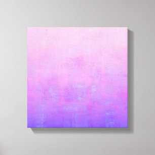 Toile Vibrant rose violet bleu rustique abstrait