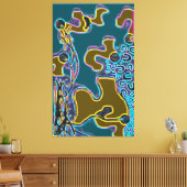 Toile Vibrations de Memphis fondantes II (Insitu(Salon))