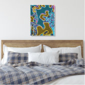 Toile Vibrations de Memphis fondantes II (Insitu(Chambre))