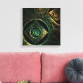 Toile Vibrations magiques Abstrait noir et blanc (Insitu(Salon))