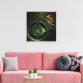 Toile Vibrations magiques Abstrait Quad Canvas Imprimer (Insitu(Salon))