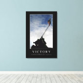 Toile Victoire : Citation inspirante (Insitu (Plancher de Bois))