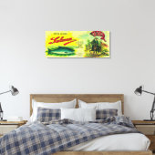 Toile Victor Saumon Can LabelYes Bay, AK (Insitu(Chambre))