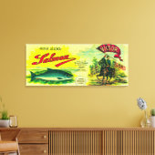 Toile Victor Saumon Can LabelYes Bay, AK (Insitu(Salon))