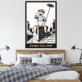 Toile Victorian Baby Chimney Sweep. Funny Baby (Insitu(Chambre))