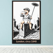 Toile Victorian Baby Chimney Sweep. Funny Baby (Insitu (Plancher de Bois))