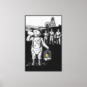 Toile Victorian Baby Funny Coal Miner Theme (Recto)