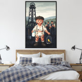 Toile Victorian Baby Poster - Funny Coal Miner Theme (Insitu(Chambre))