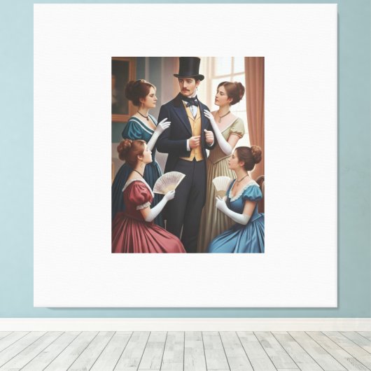 Toile Victorian elegant soiree (Insitu (Plancher de Bois))
