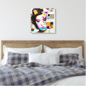 Toile Victorian Woman Papier Collage Effet Art (Insitu(Chambre))