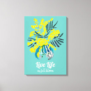 Toile Vie en pleine floraison Fleur de Mimosa de Wattle 