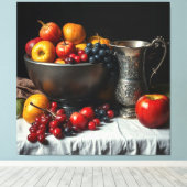 Toile Vie Encore Avec Fruits Et Pelle (Insitu (Plancher de Bois))