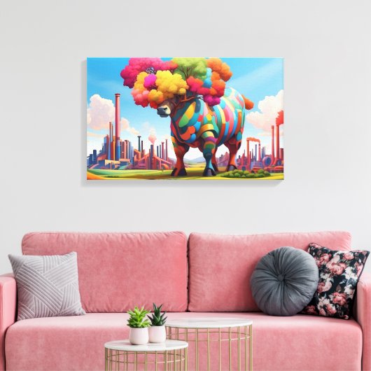 Toile Vie et révolution (Insitu(Salon))