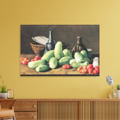 Toile Vie morte avec concombres et tomates (Insitu(Salon))