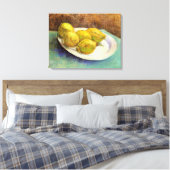 Toile Vie morte avec des citrons sur une plaque (Insitu(Chambre))