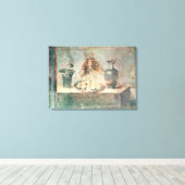 Toile Vie morte avec oeufs et pousses (Insitu (Plancher de Bois))