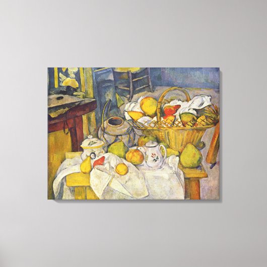 Toile Vie morte avec panier de fruits (Recto)
