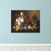 Toile Vie morte : Fleurs et fruits de Severin Roesen (Insitu (Plancher de Bois))