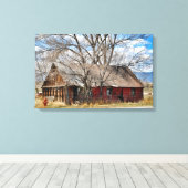 Toile Vieille Barne Rouge (Insitu (Plancher de Bois))