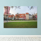 Toile Vieille ville de Riga en automne (Insitu (Plancher de Bois))