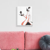 Toile Viens bébé, jouons, fille enfantine posant de l'ar (Insitu(Salon))