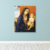 Toile Vierge à l'enfant par Giovanni Bellini (Insitu (Plancher de Bois))