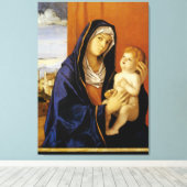 Toile Vierge à l'enfant par Giovanni Bellini (Insitu (Plancher de Bois))