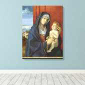 Toile Vierge à l'enfant par Giovanni Bellini (Insitu (Plancher de Bois))