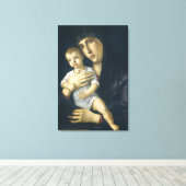 Toile Vierge à l'enfant par Giovanni Bellini (Insitu (Plancher de Bois))