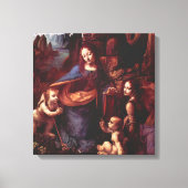 Toile Vierge aux rochers de Léonard de Vinci (Recto)