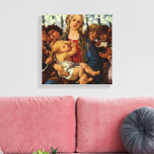 Toile Vierge et enfant avec huit anges par Botticelli (Insitu(Salon))