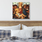 Toile Vierge et enfant avec huit anges par Botticelli (Insitu(Chambre))