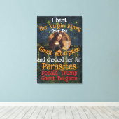 Toile Vierge Marie Donald TRUMP Ticks Parasites (Insitu (Plancher de Bois))