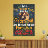 Toile Vierge Marie Donald TRUMP Ticks Parasites (Insitu(Salon))