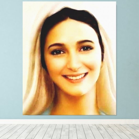 Toile Vierge Marie, Medjugorje (Insitu (Plancher de Bois))