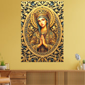 Toile Vierge Marie Révérence Dorée (Insitu(Salon))