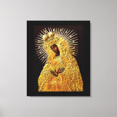 Toile Vierge noire en prière ... (Recto)