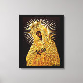 Toile Vierge noire en prière ... (Recto)