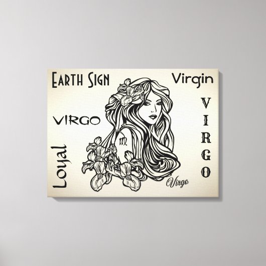 Toile Vierge Vierge Zodiaque Doré (Recto)