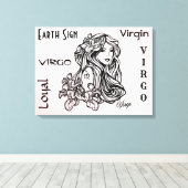 Toile Vierge Vierge Zodiaque Rose (Insitu (Plancher de Bois))