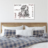 Toile Vierge Vierge Zodiaque Rose (Insitu(Chambre))