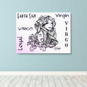 Toile Vierge Vierge Zodiaque Violet (Insitu (Plancher de Bois))