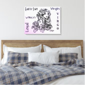 Toile Vierge Vierge Zodiaque Violet (Insitu(Chambre))