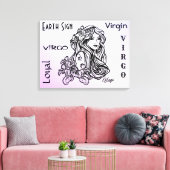 Toile Vierge Vierge Zodiaque Violet (Insitu(Salon))