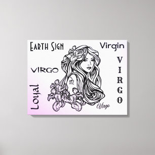 Toile Vierge Vierge Zodiaque Violet