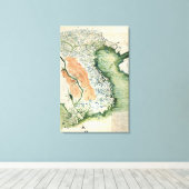 Toile VietnamCarte panoramiqueVietnam (Insitu (Plancher de Bois))