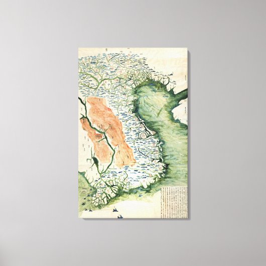 Toile VietnamCarte panoramiqueVietnam (Recto)