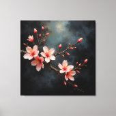 Toile Vietnamese Peach Blossom Art (Recto)