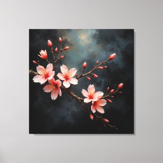 Toile Vietnamese Peach Blossom Art (Recto)